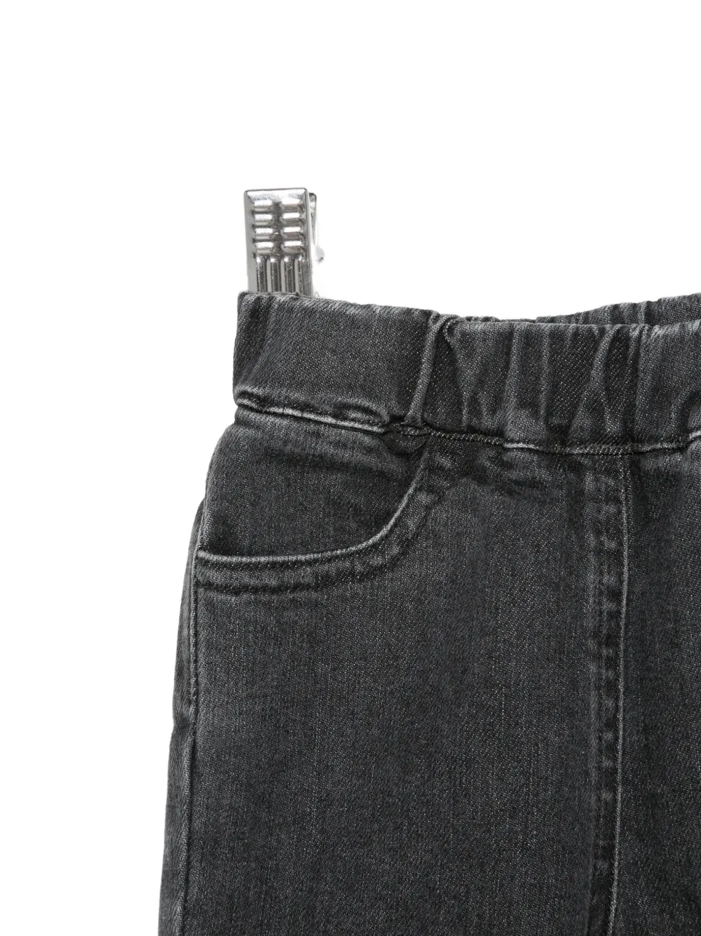 Il Gufo Jeans met franje afwerking Grijs