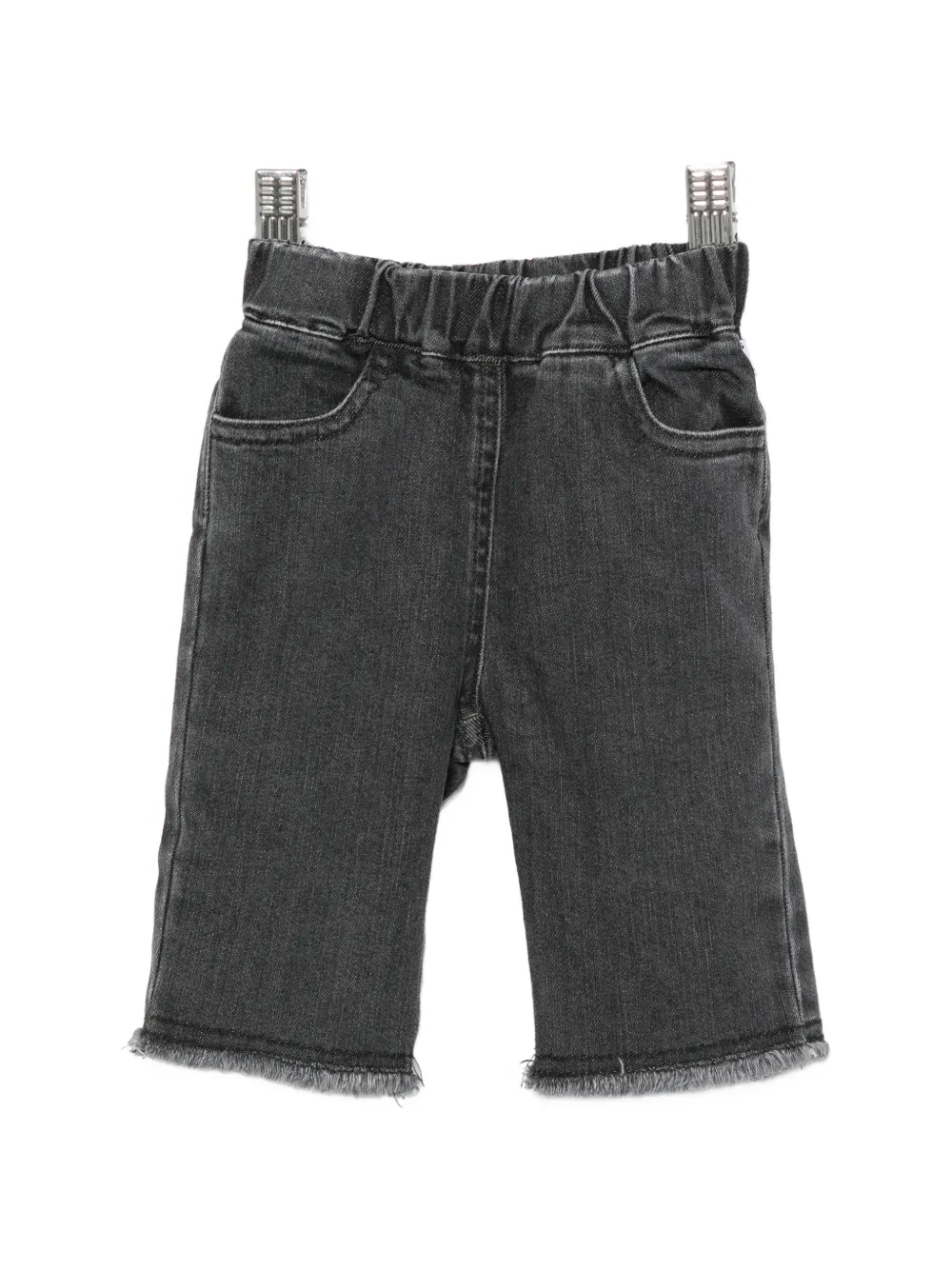 Il Gufo frayed-hem jeans - Grigio