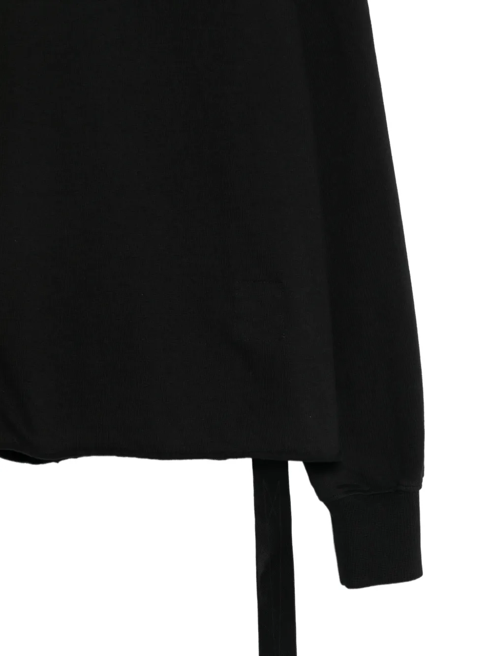Rick Owens DRKSHDW Trui met hoge hals en uitgesneden details Zwart