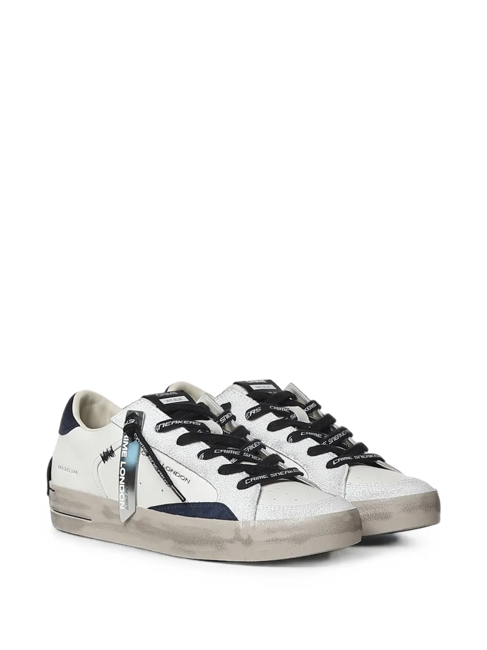 Crime London SK8 Deluxe panelled sneakers Wit