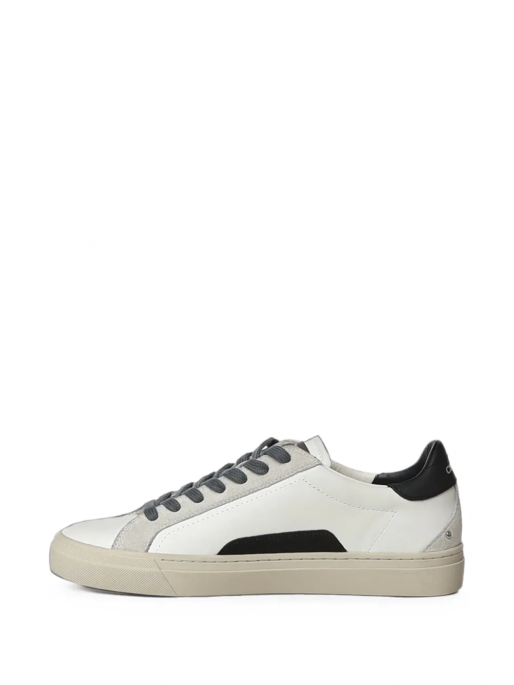 Crime London Essential contrast-panel leather sneakers Wit