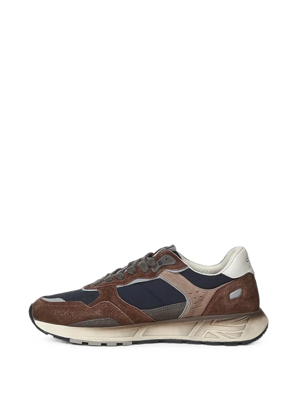 Crime London Rush suede panelled sneakers Bruin