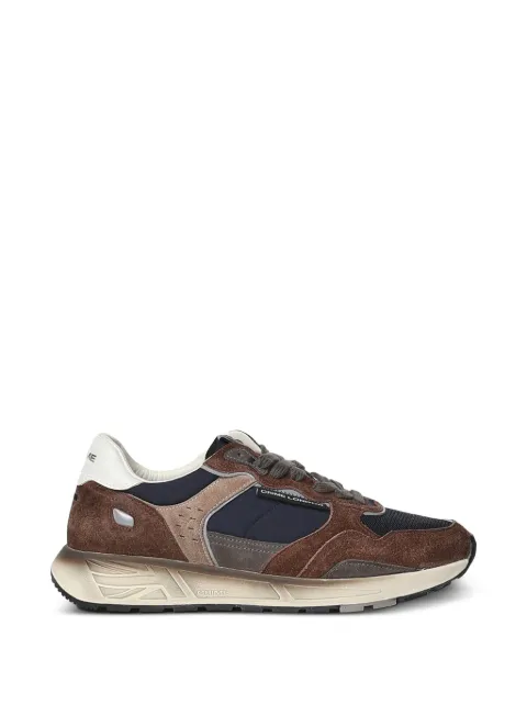 Crime London Rush suede panelled sneakers