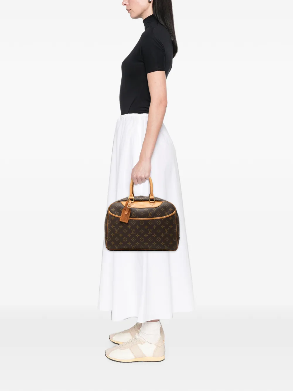 Louis Vuitton Pre-Owned 1998 Monogram Deauville Handbag | Brown