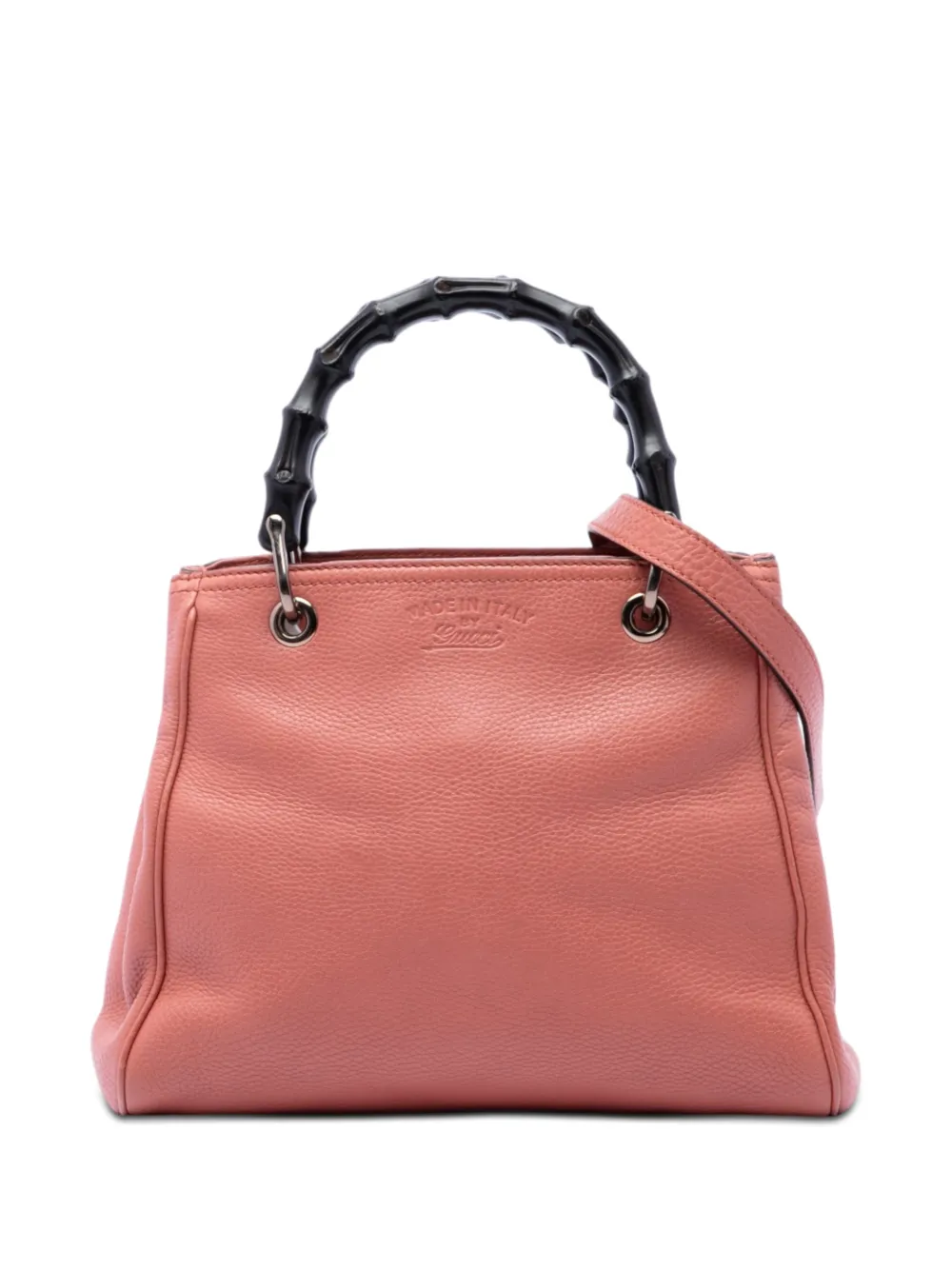 Gucci Pre-Owned 2016-2026 Small Calfskin Bamboo Shopper satchel - Rosa