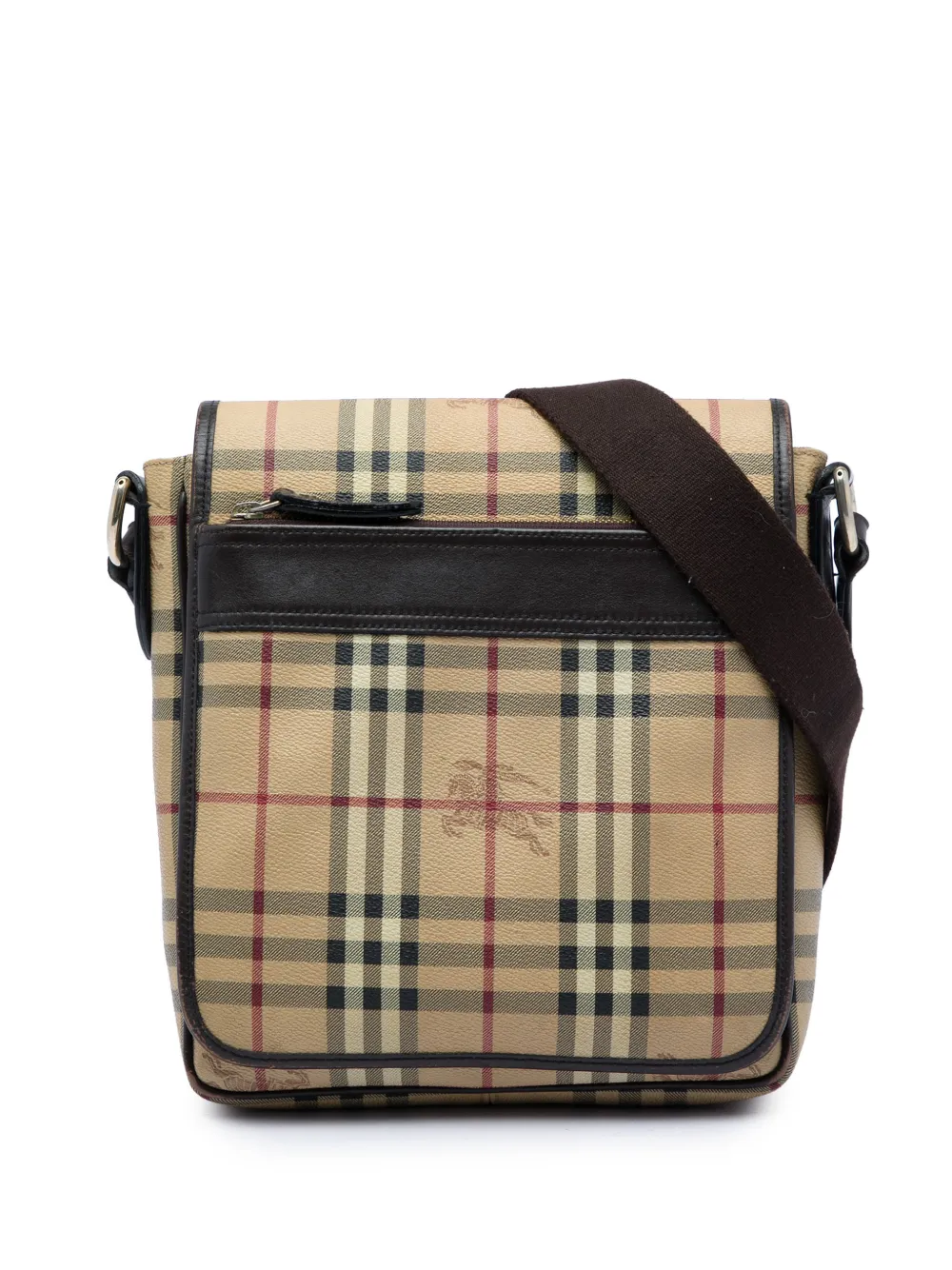 Burberry Pre-Owned 2000-2017 Haymarket Check Coated Canvas crossbody bag - Toni neutri