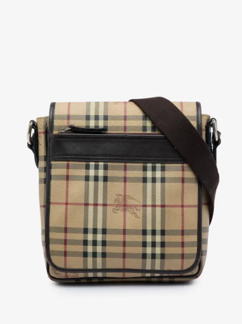 Burberry Pre-Owned 2000-2017 Haymarket Check Coated Canvas crossbody bag