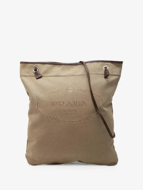 Prada Pre-Owned 2010-2026 Canvas Canapa Logo crossbody bag