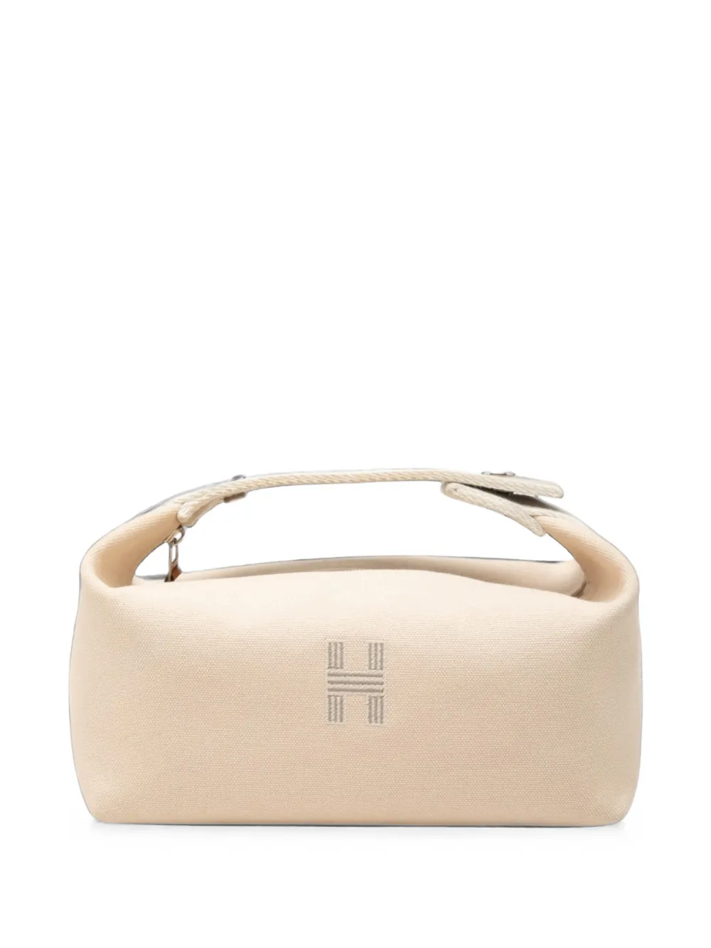 Hermès Pre-Owned 2020-2026 Small Toile Bride A Brac Case vanity bag - Nude