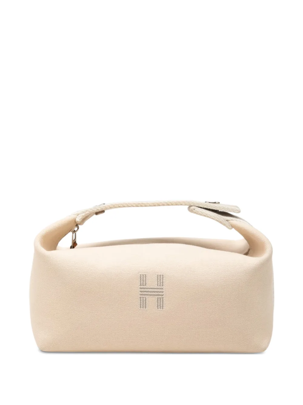 Hermès Pre-Owned 2020-2026 Small Toile Bride A Brac Case vanity bag - Toni neutri