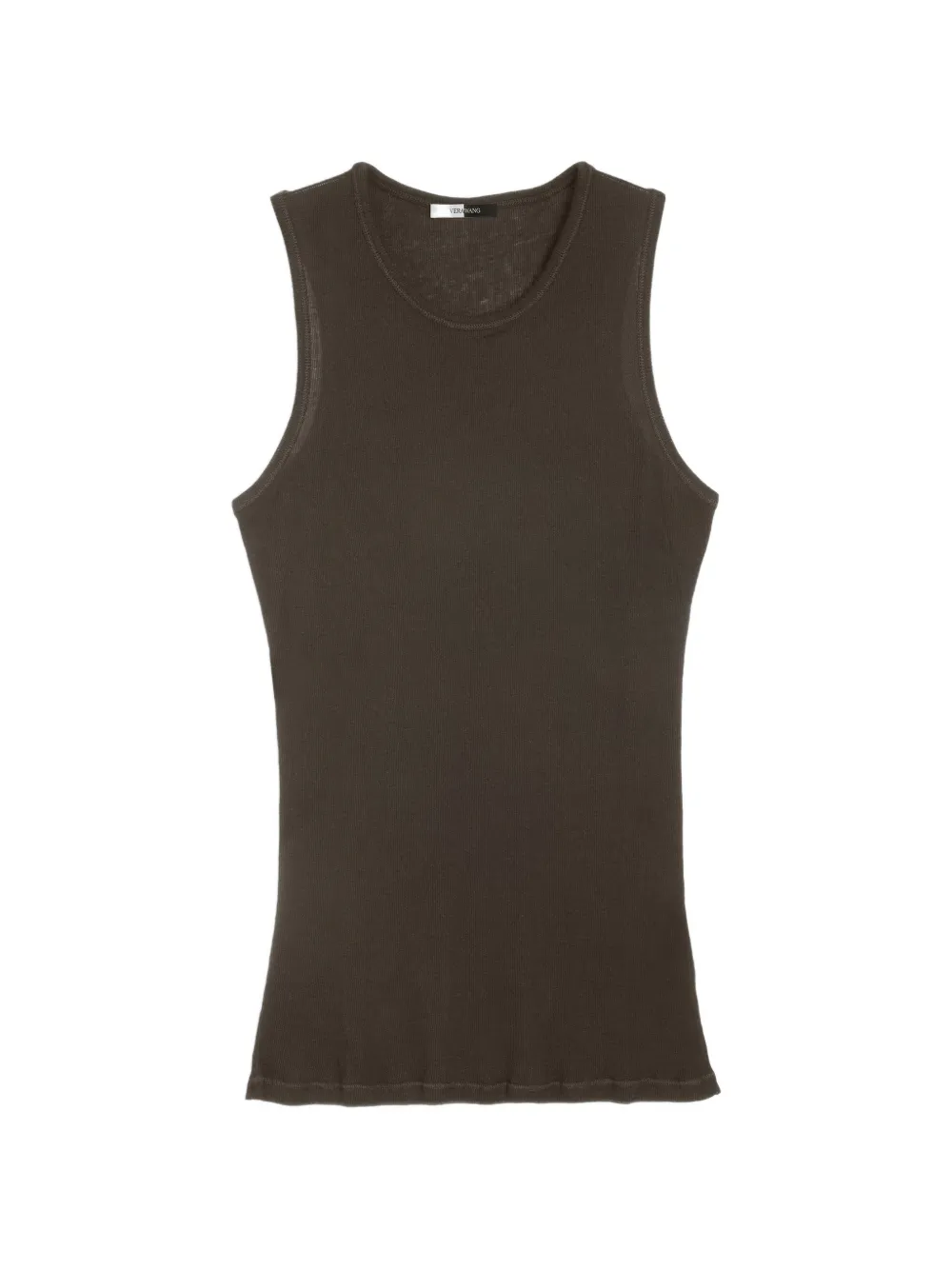 Vera Wang Tessa ribbed tank top - Marrone