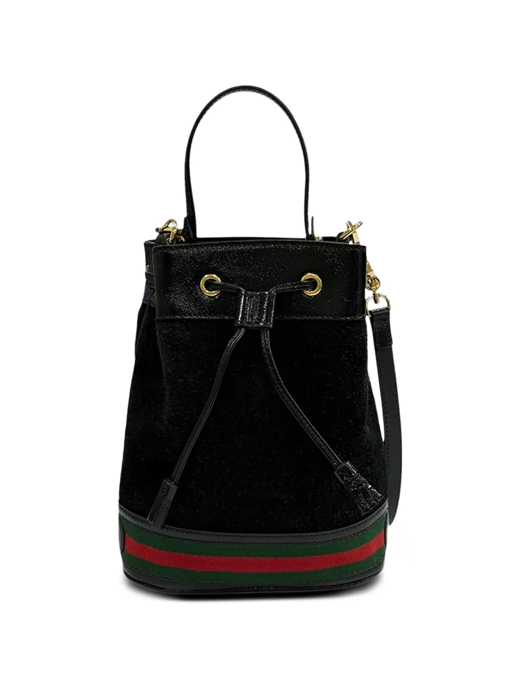 Gucci Pre-Owned 2016-2026 Small Suede Ophidia Bucket satchel - Nero