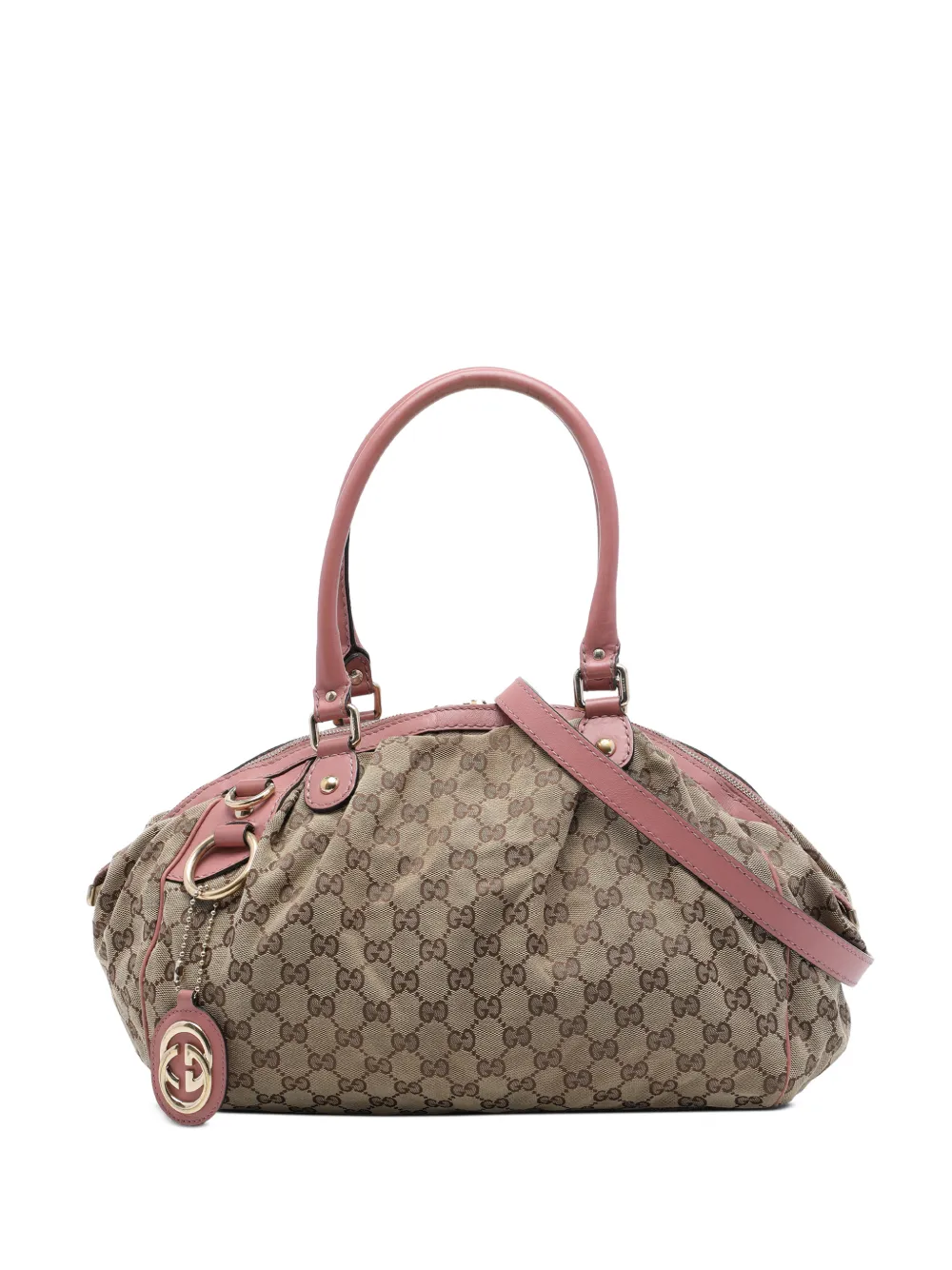 Gucci Pre-Owned 2016-2026 GG Canvas Sukey satchel - Nude