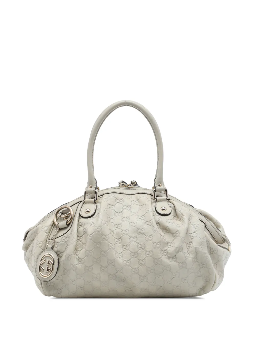 Gucci Pre-Owned 2016-2026 Guccissima Sukey satchel - Bianco