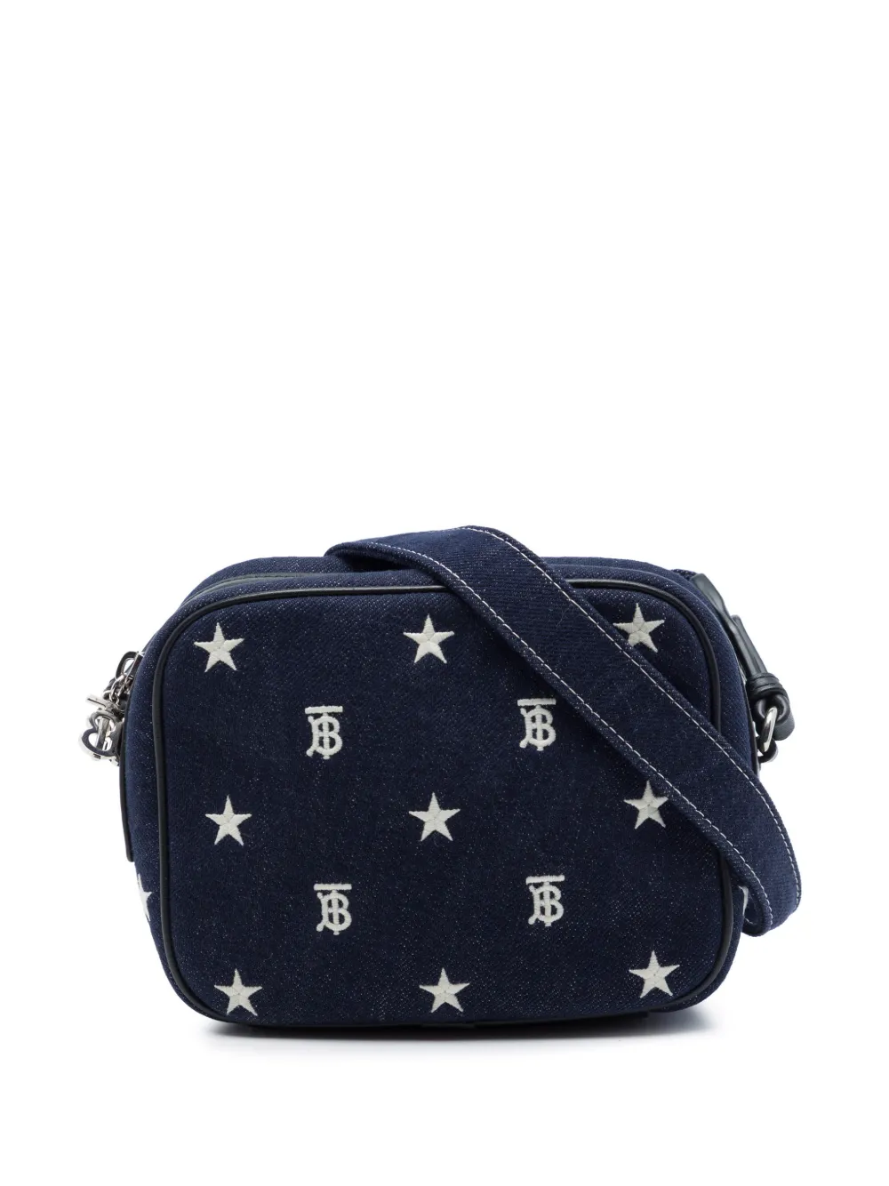 Burberry Pre-Owned 2013-2023 Denim TB Logo Kids Star Camera Bag crossbody bag - Blu