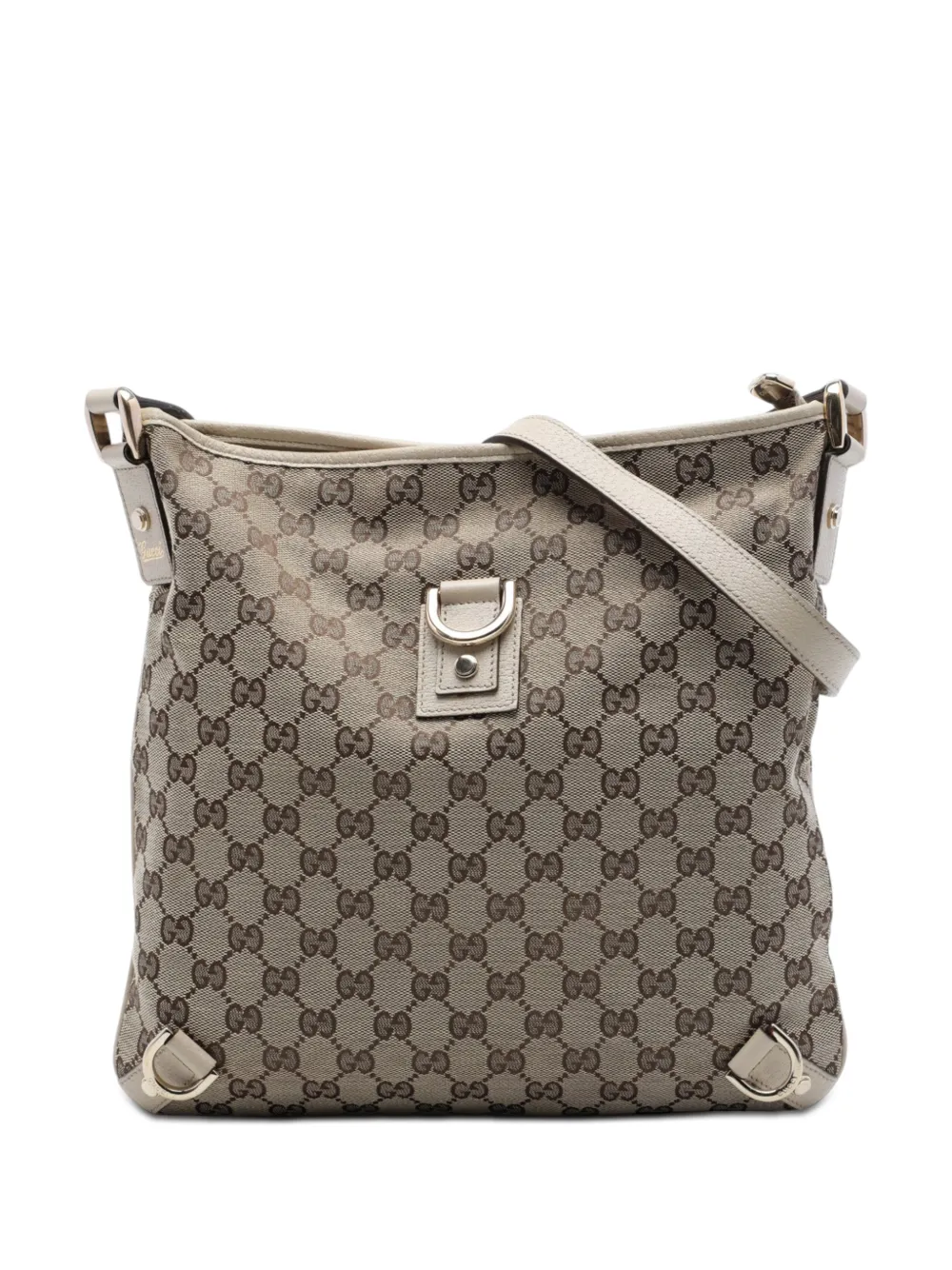 Gucci Pre-Owned 2000-2015 GG Canvas Abbey D Ring crossbody bag - Bianco