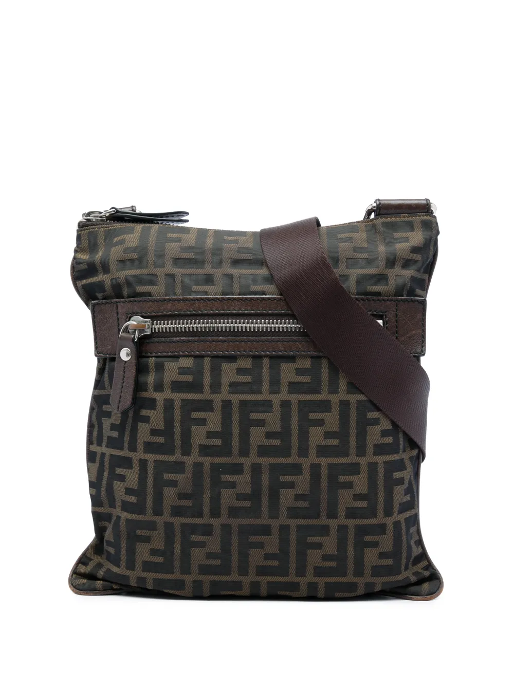 Fendi Pre-Owned 2010-2026 Zucca Canvas crossbody bag - Marrone