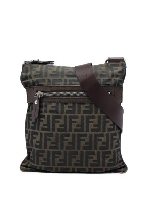 Fendi Pre-Owned bandolera de lona con monograma Zucca 2010-2026