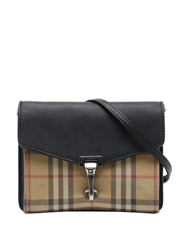 Burberry Pre-Owned 2000-2017 スモール レザー＆ハウスチェック 