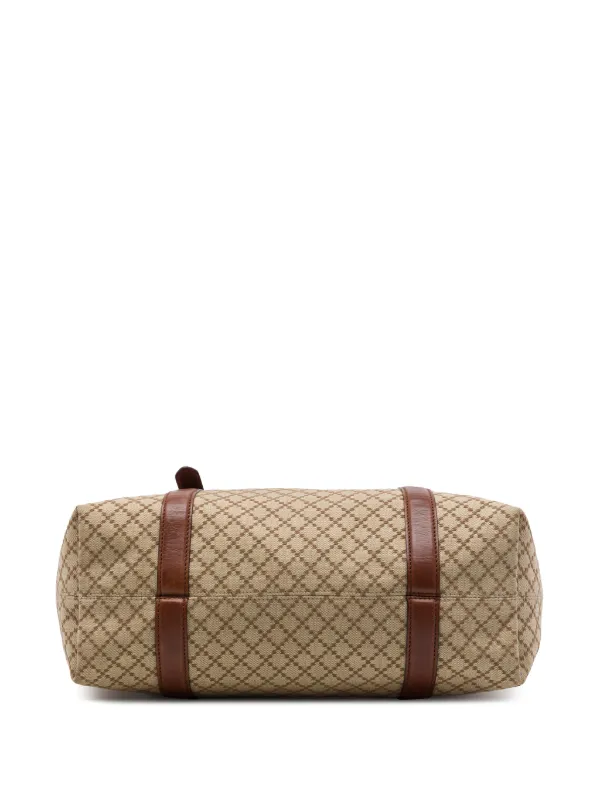GUCCI ハンドバッグ ディアマンテ キャンバス レザー Gucci Pre-Owned 2016-2026 ディアマンテ キャンバス 1973 サッチェル