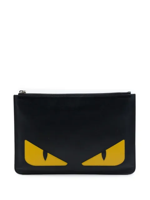 Fendi Pre-Owned 2010-2026 Leather Monster clutch bag