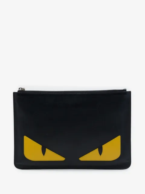 Fendi Pre-Owned 2010-2026 Leather Monster clutch bag