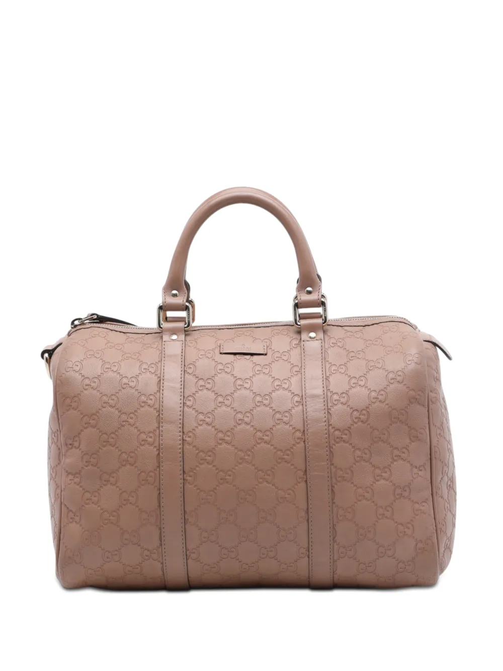 Gucci Pre-Owned 2016-2026 Medium Guccissima Joy boston bag - Marrone