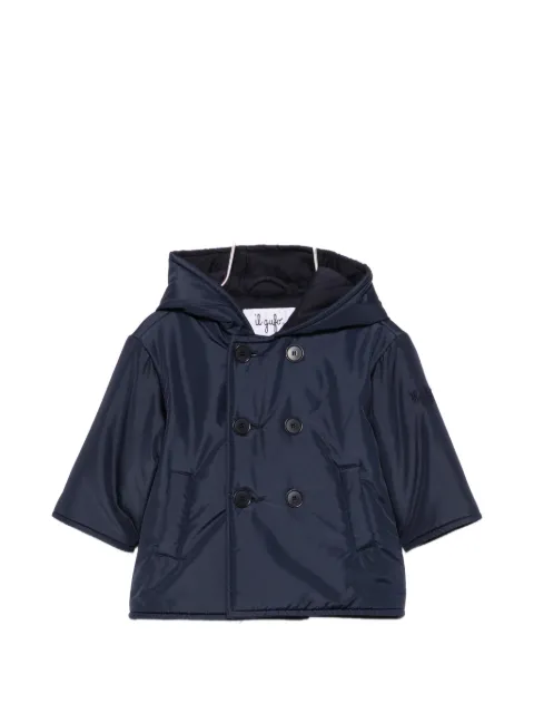 Il Gufo double-breasted hooded jacket