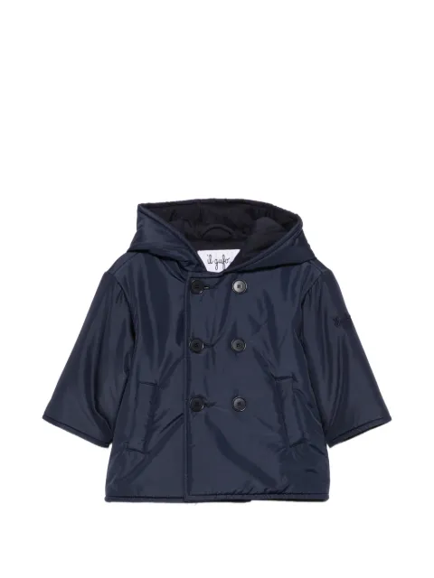 Il Gufo double-breasted hooded jacket