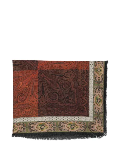 Pierre-Louis Mascia paisley-print fringed scarf
