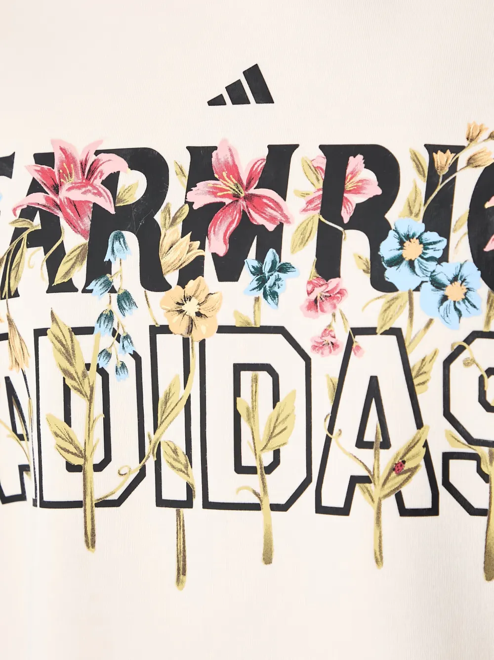 adidas x Farm Rio floral-print logo-print hoodie Beige