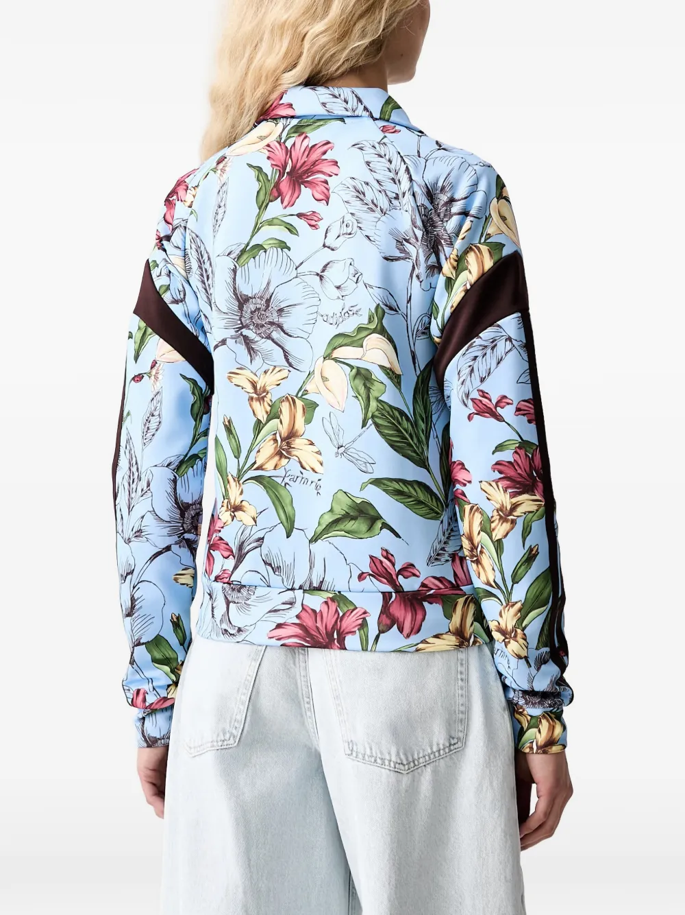 adidas x Farm Rio House of Tiro floral-print zop Blauw