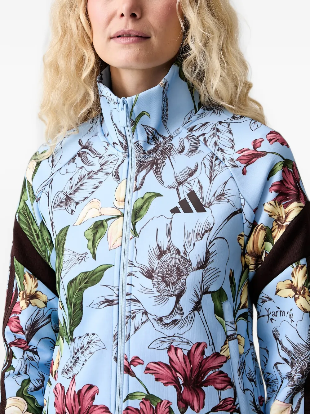 adidas x Farm Rio House of Tiro floral-print zop Blauw