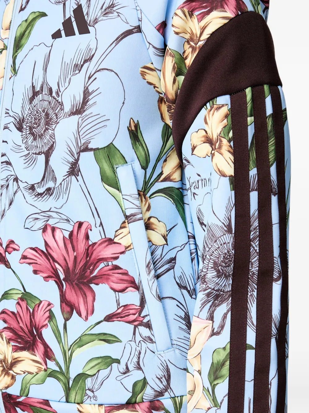 adidas x Farm Rio House of Tiro floral-print zop Blauw