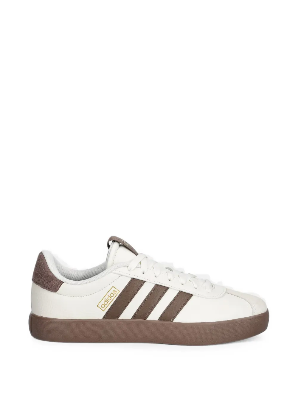adidas VL Court 3.0 three-stripe panelled sneakers Beige
