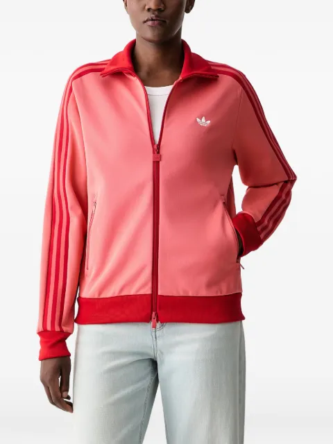 adidas logo-embroidered striped track jacket