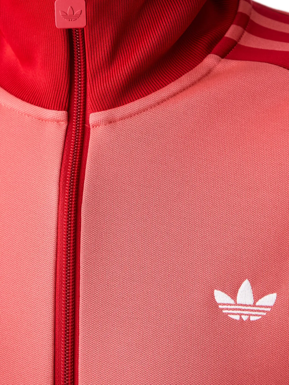 adidas logo-embroidered striped track jacket Roze