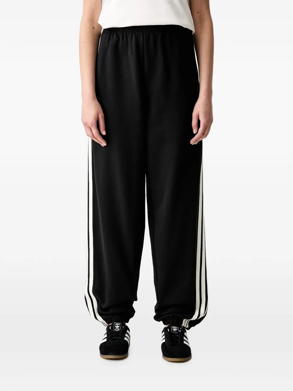 adidas side-stripe track pants - Nero