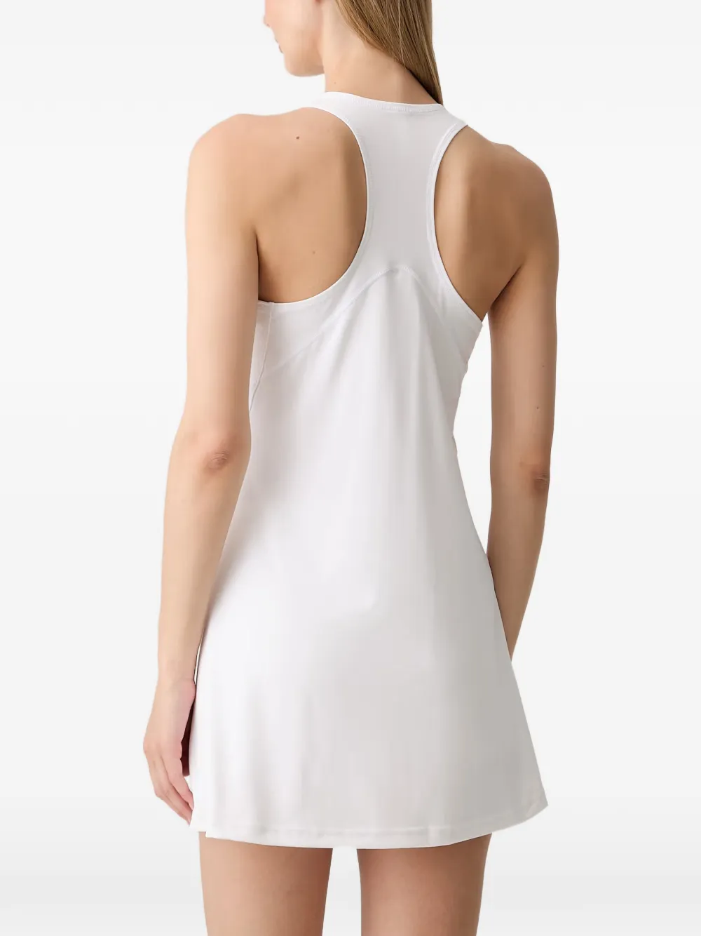 adidas Club Tennis racer-back logo-print mini dress Wit