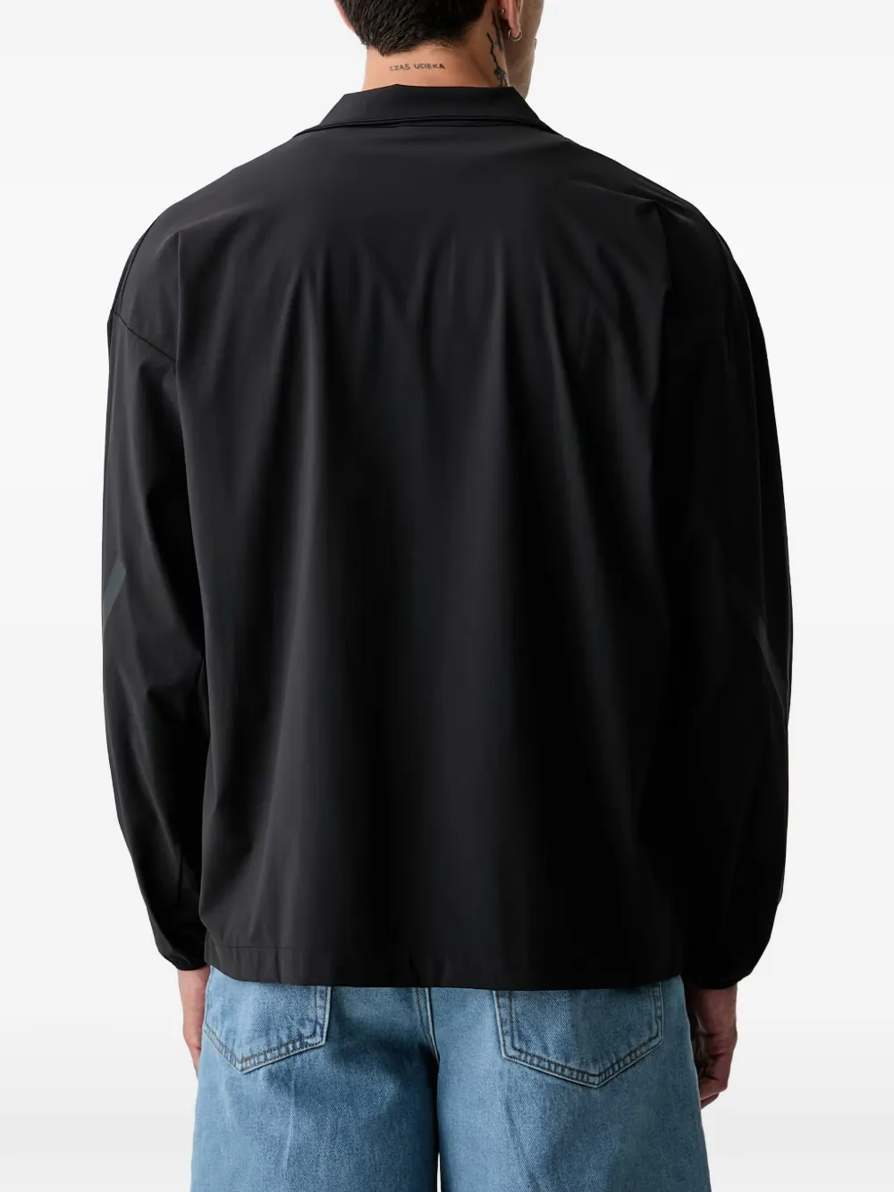 adidas Z.N.E. logo-print zip-up jacket Zwart