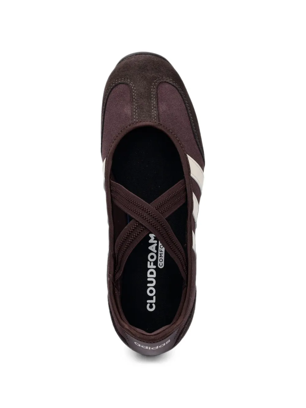 adidas Barreda Mary-Jane cross-strap ballet flats Bruin