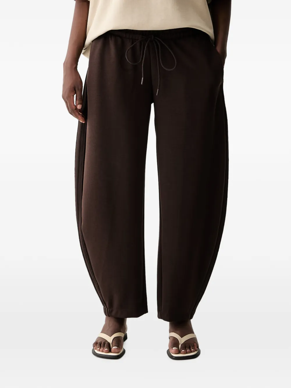 Adidas Originals Drawstring-waist Track Pants In Brown
