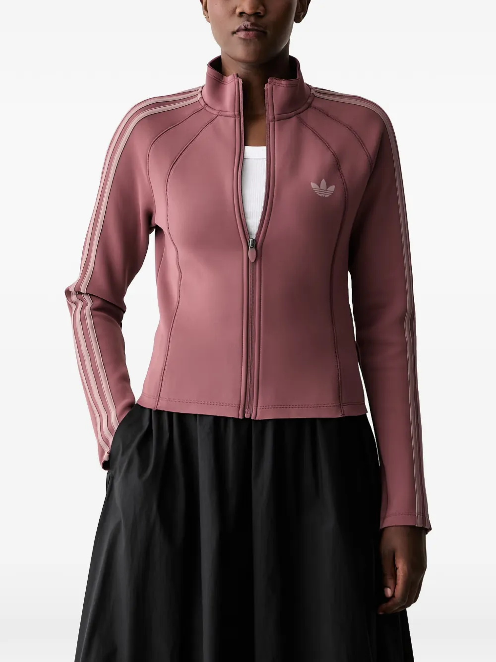 adidas SST 2.0 side-stripe zip-up jacket Paars