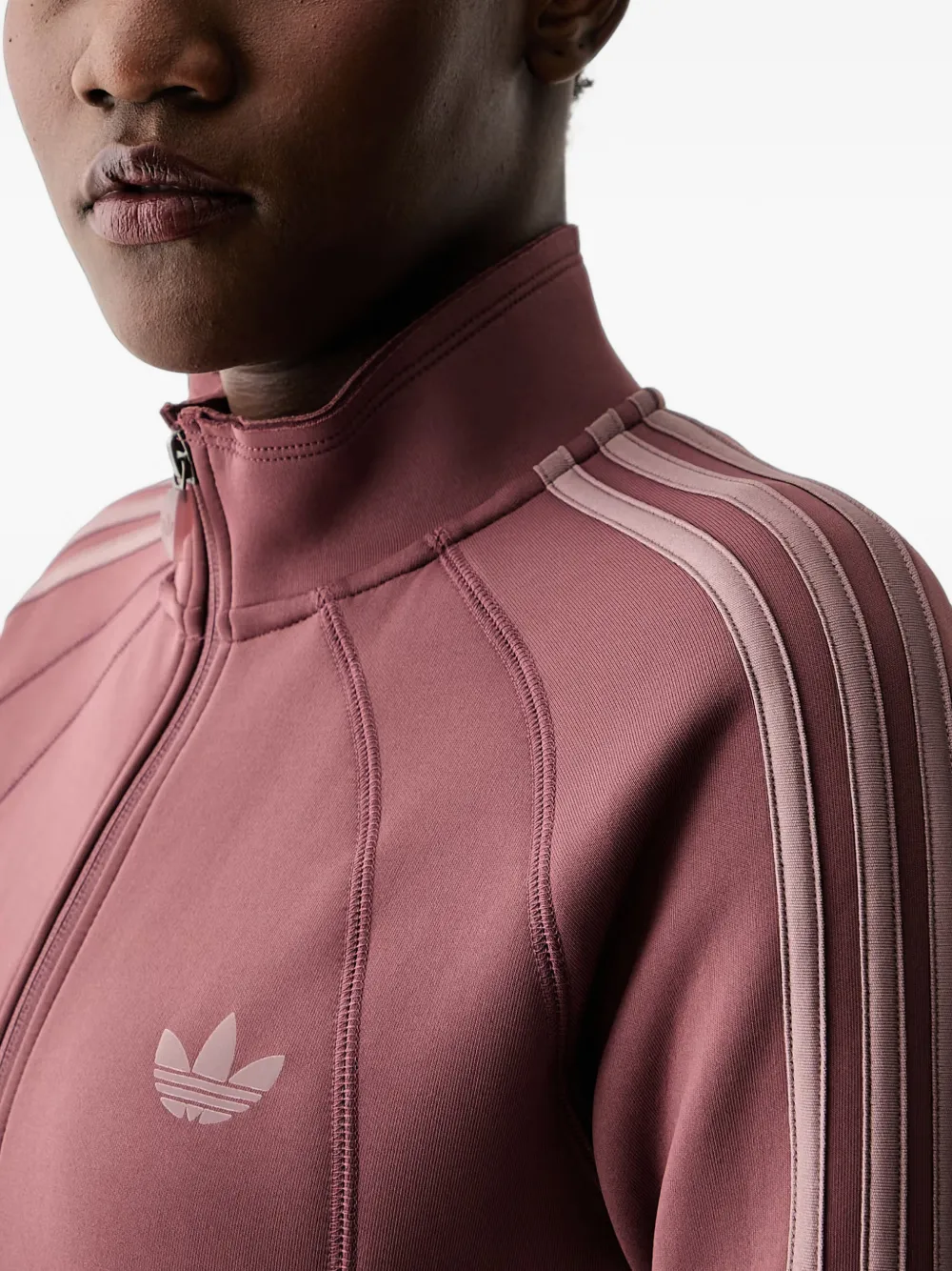 adidas SST 2.0 side-stripe zip-up jacket Paars