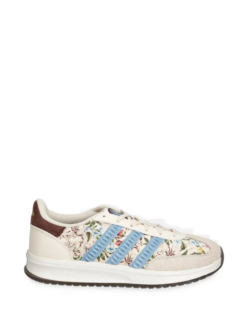 Adidas Barreda Mary-Jane cow-print elasticated ballet flats Beige