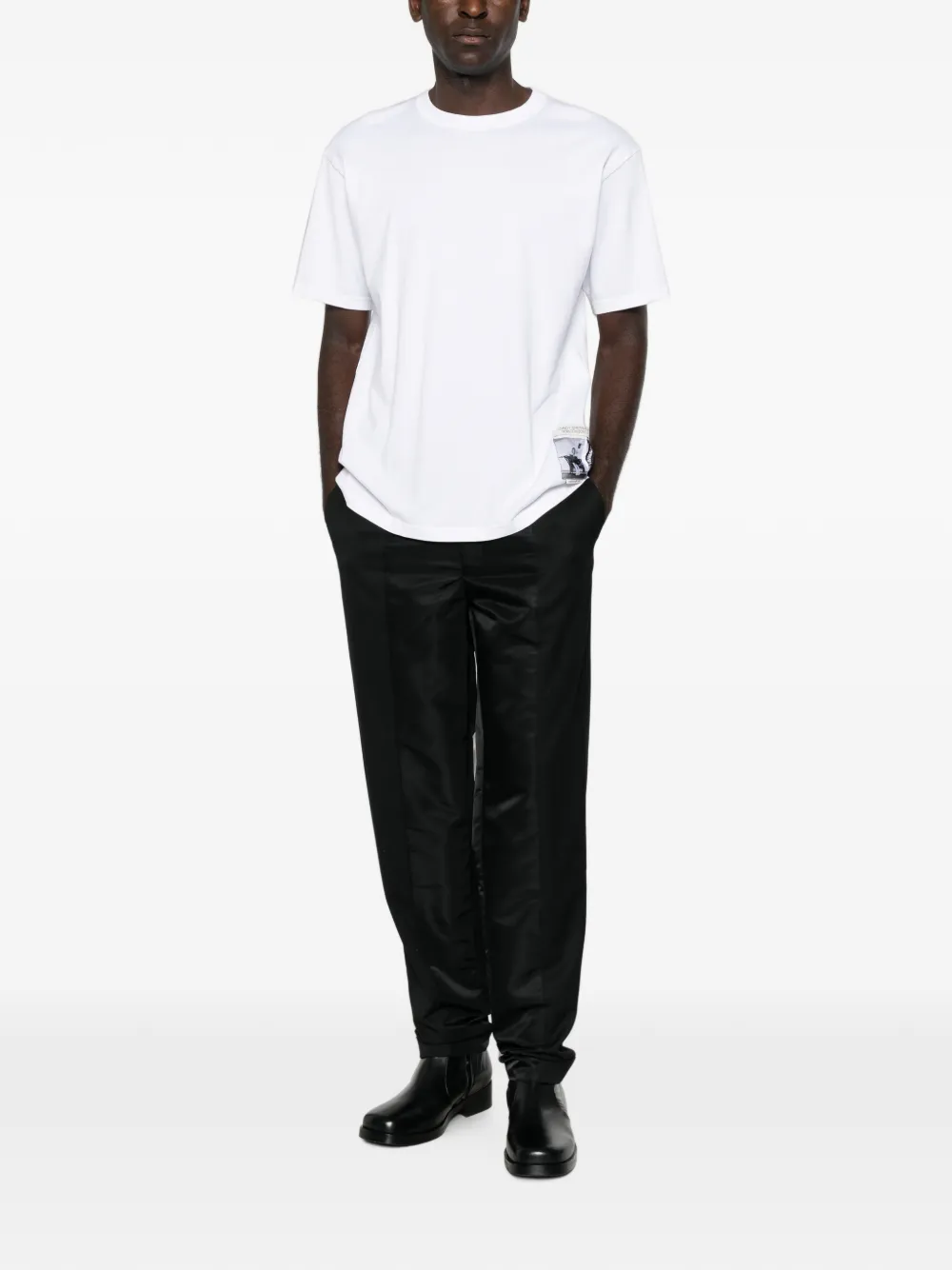 Undercover Pantalon met satijnen vlak Zwart