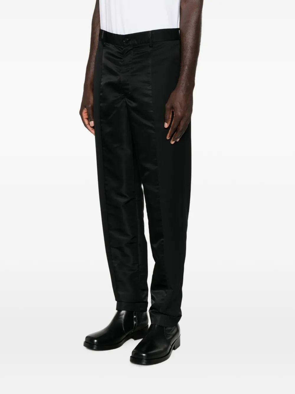 Undercover Pantalon met satijnen vlak Zwart