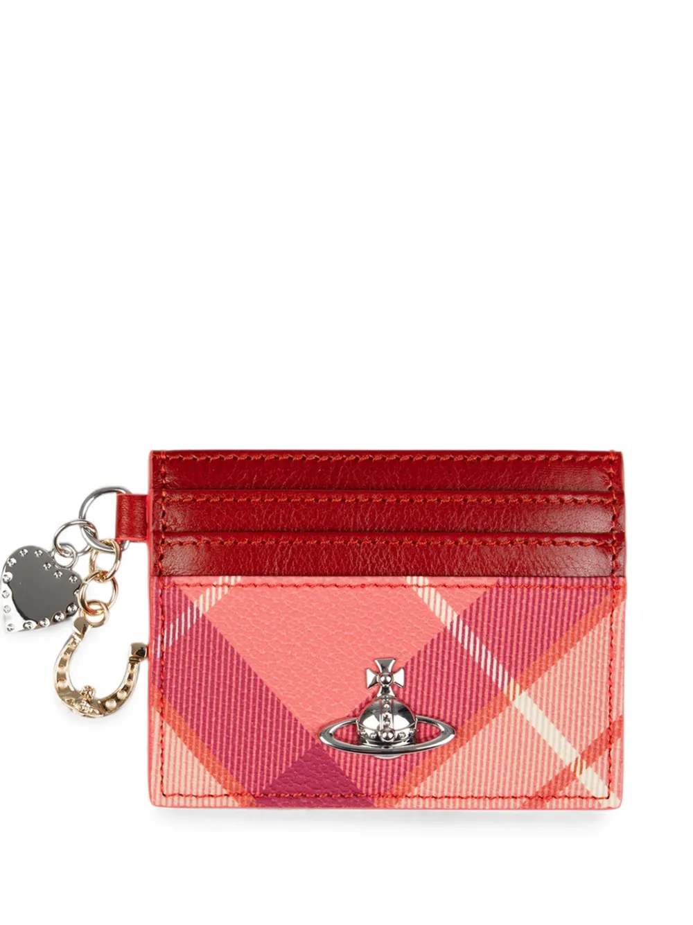 Vivienne Westwood card holder with charms - Rosa