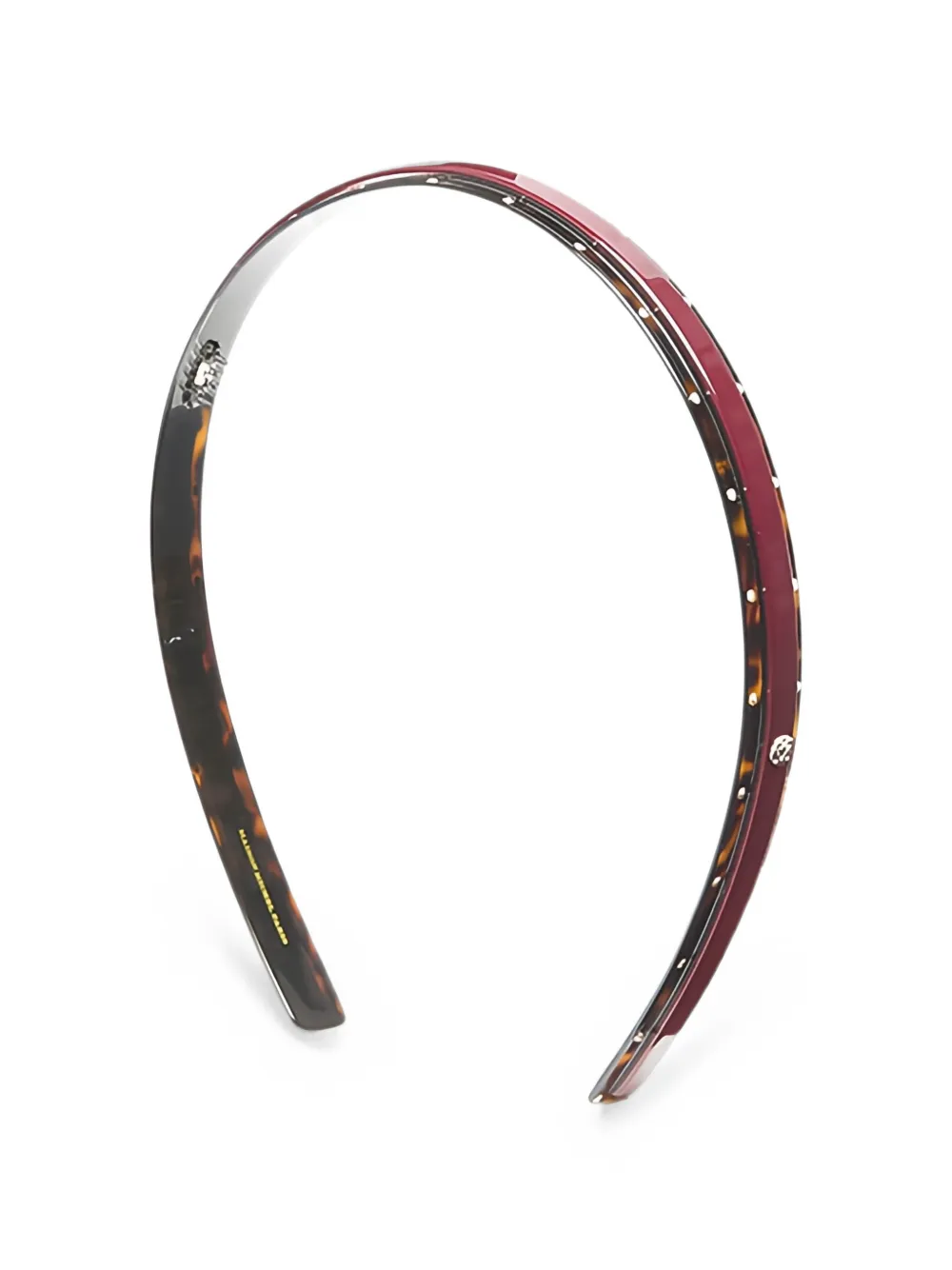 Maison Michel Savannah tortoiseshell-effect headband - Rot