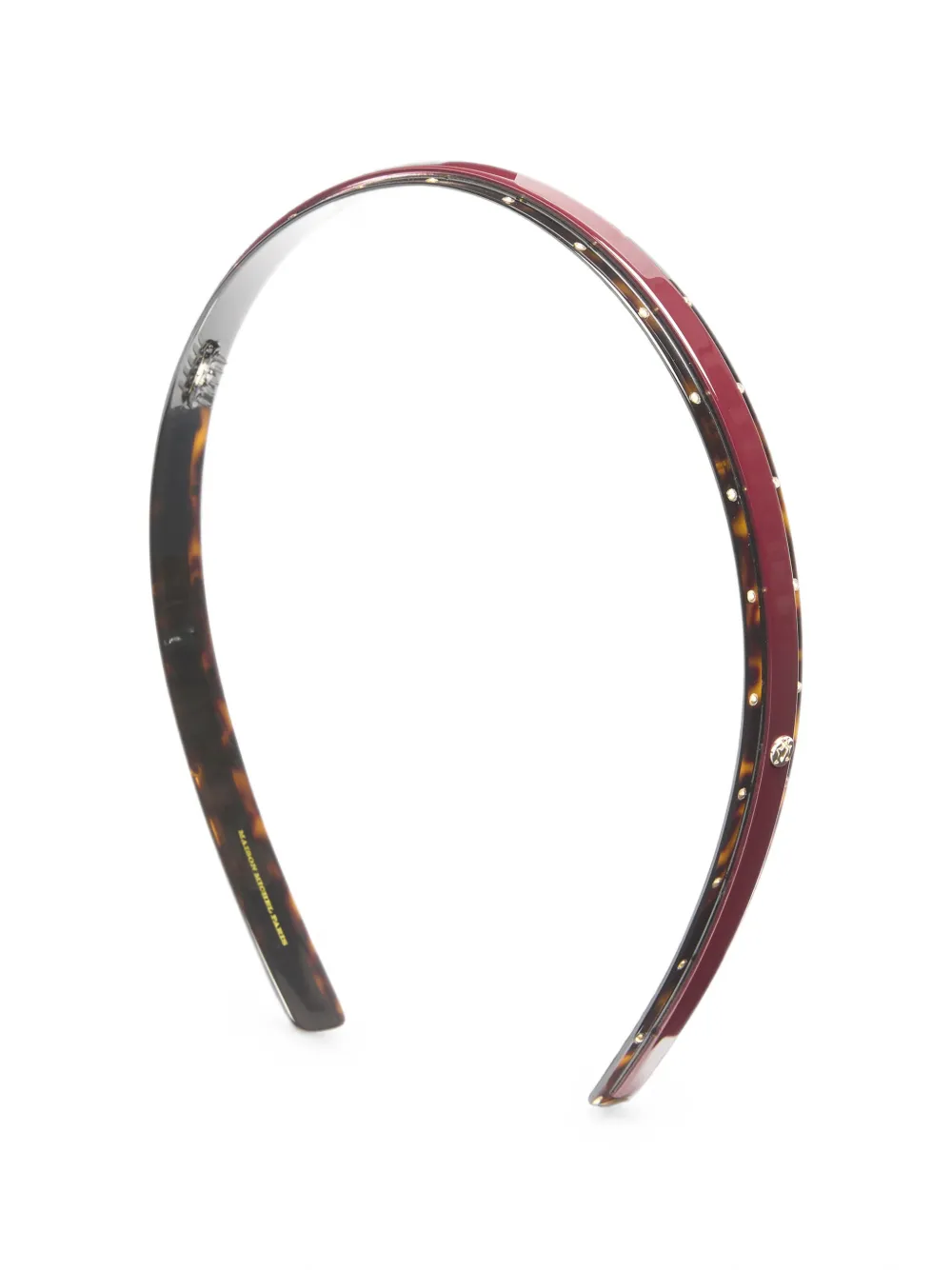 Maison Michel Savannah tortoiseshell-effect headband - Rosso